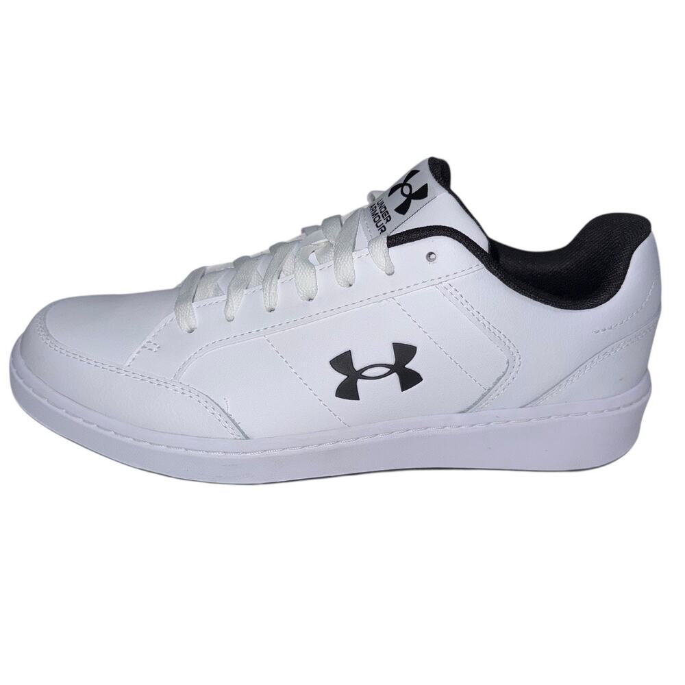 Under Armour UA Official White Men's Leather Sneakers Size/ 10 - Picture 5 of 16